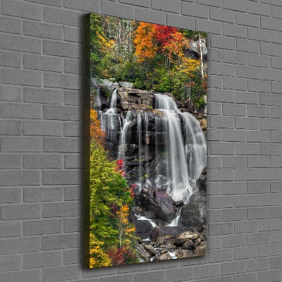 Canvas print Waterfall in autumn