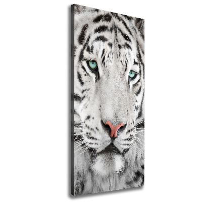 Large canvas wall art White Tiger