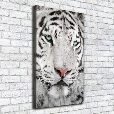 Large canvas wall art White Tiger