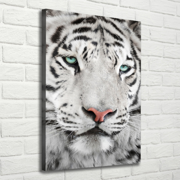 Large canvas wall art White Tiger