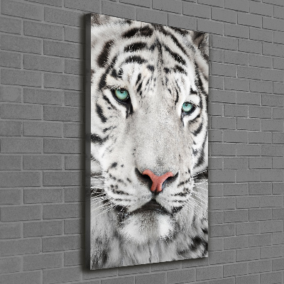 Large canvas wall art White Tiger