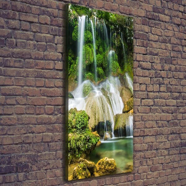 Canvas wall art Waterfall in the jungle