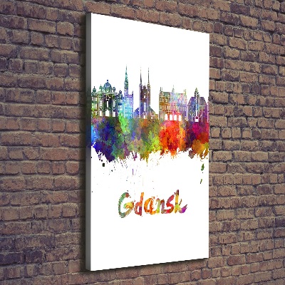 Wall art canvas Colorful Gdańsk