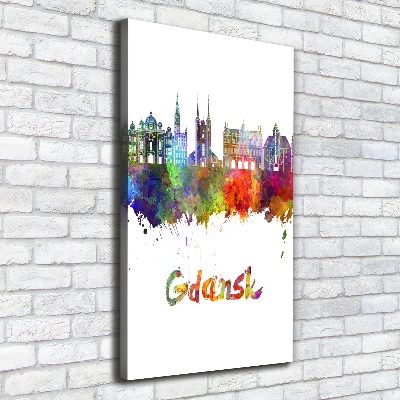 Wall art canvas Colorful Gdańsk