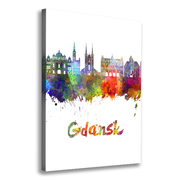 Wall art canvas Colorful Gdańsk