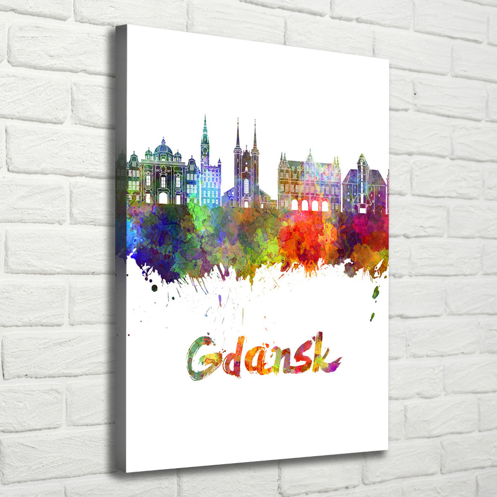 Wall art canvas Colorful Gdańsk