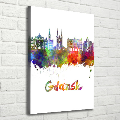 Wall art canvas Colorful Gdańsk