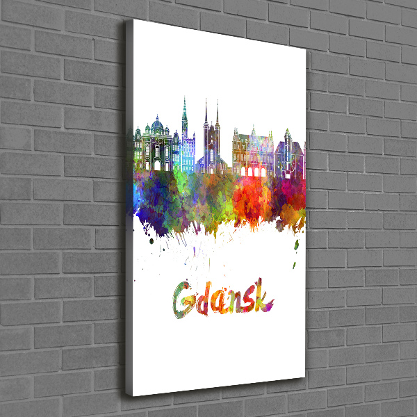 Wall art canvas Colorful Gdańsk