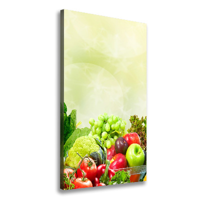 Canvas print Vegetables and fruits