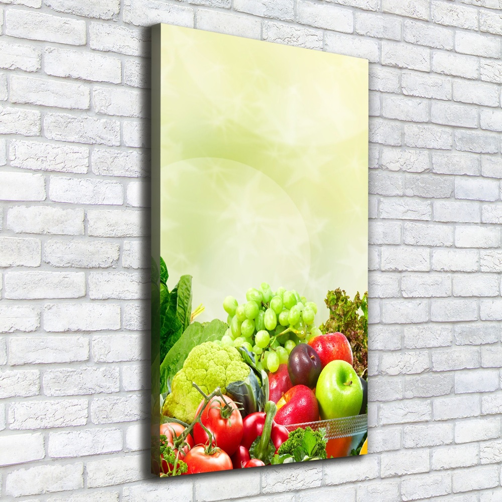 Canvas print Vegetables and fruits