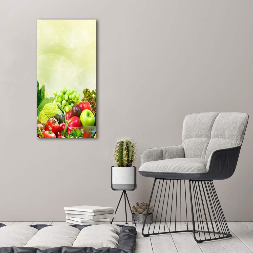 Canvas print Vegetables and fruits