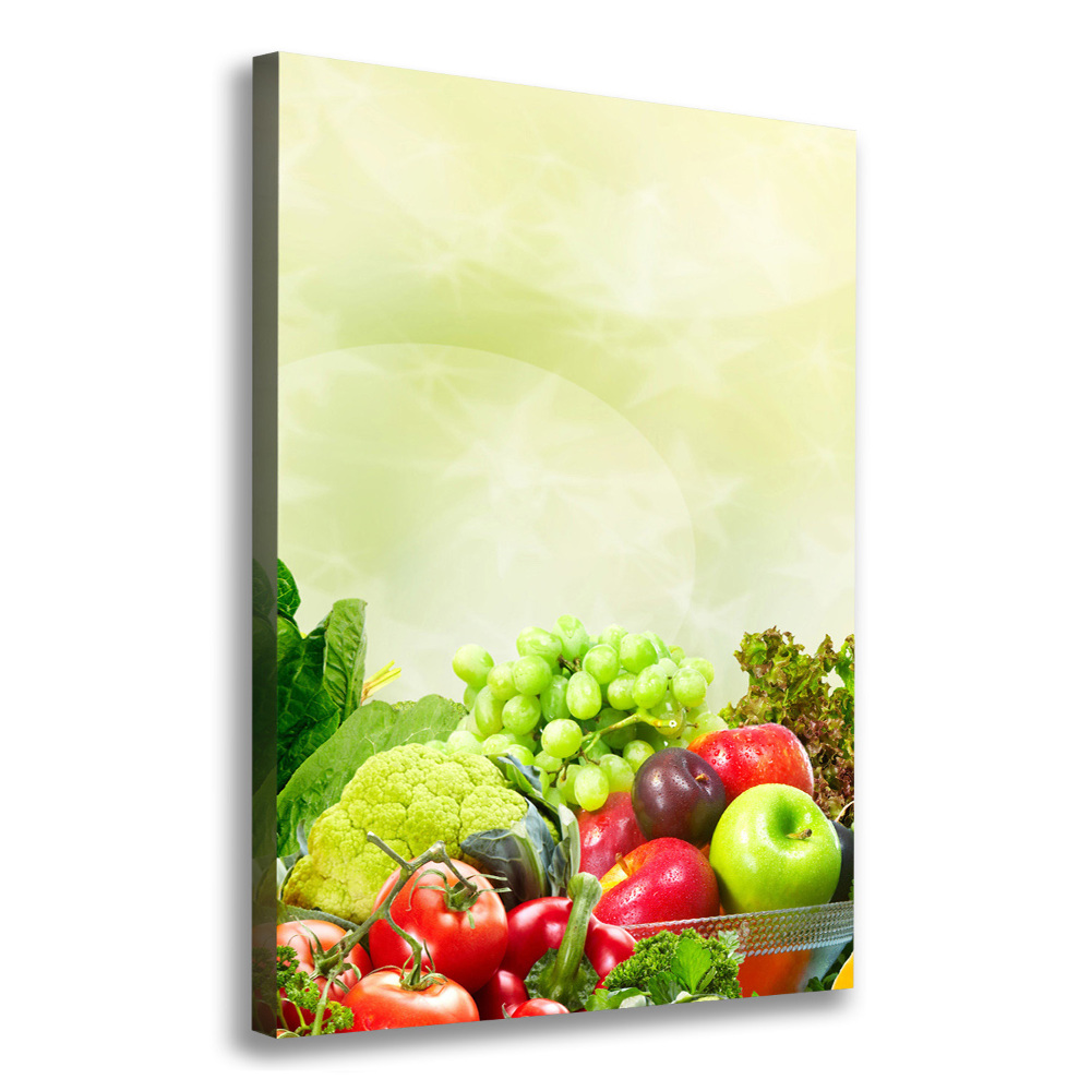 Canvas print Vegetables and fruits