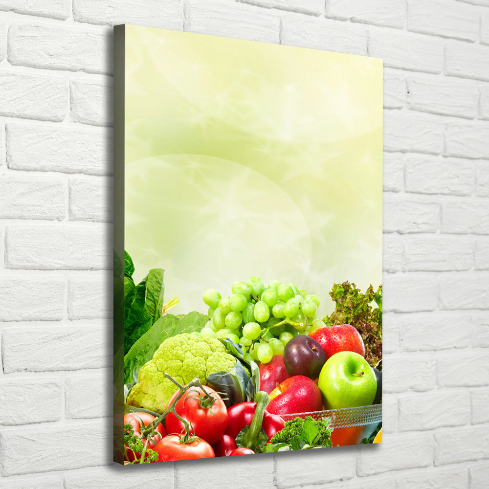 Canvas print Vegetables and fruits