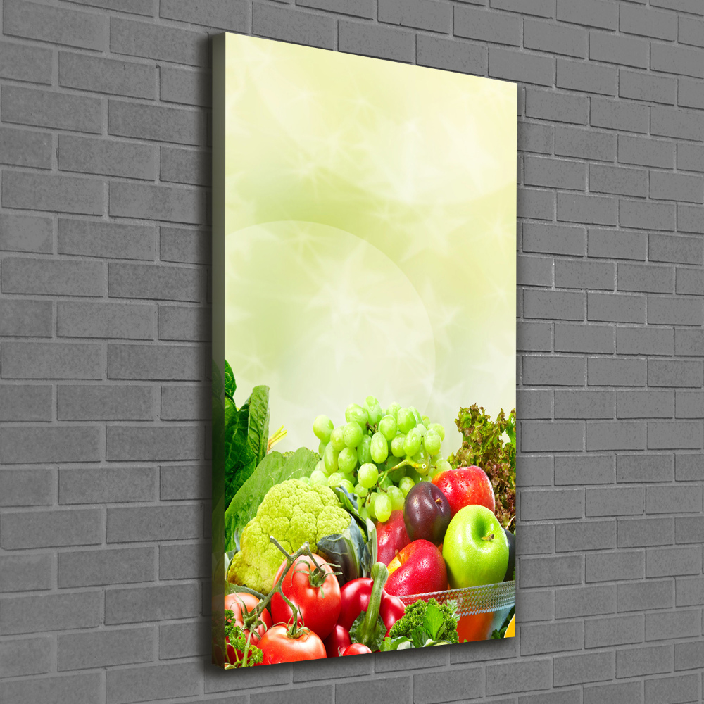 Canvas print Vegetables and fruits