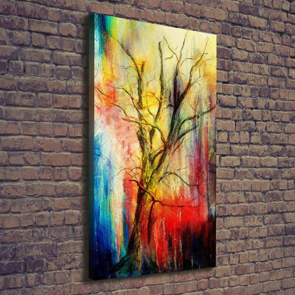 Canvas wall art Abstract tree