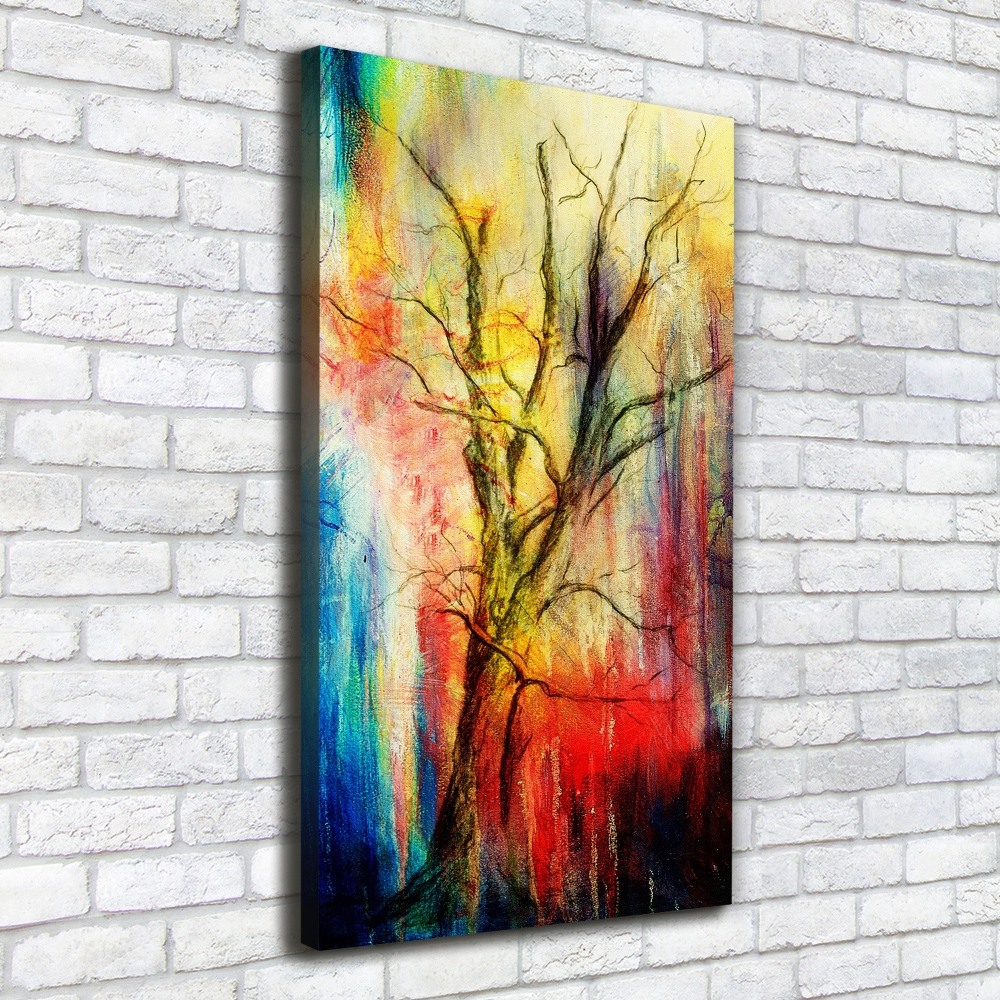 Canvas wall art Abstract tree