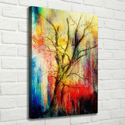 Canvas wall art Abstract tree