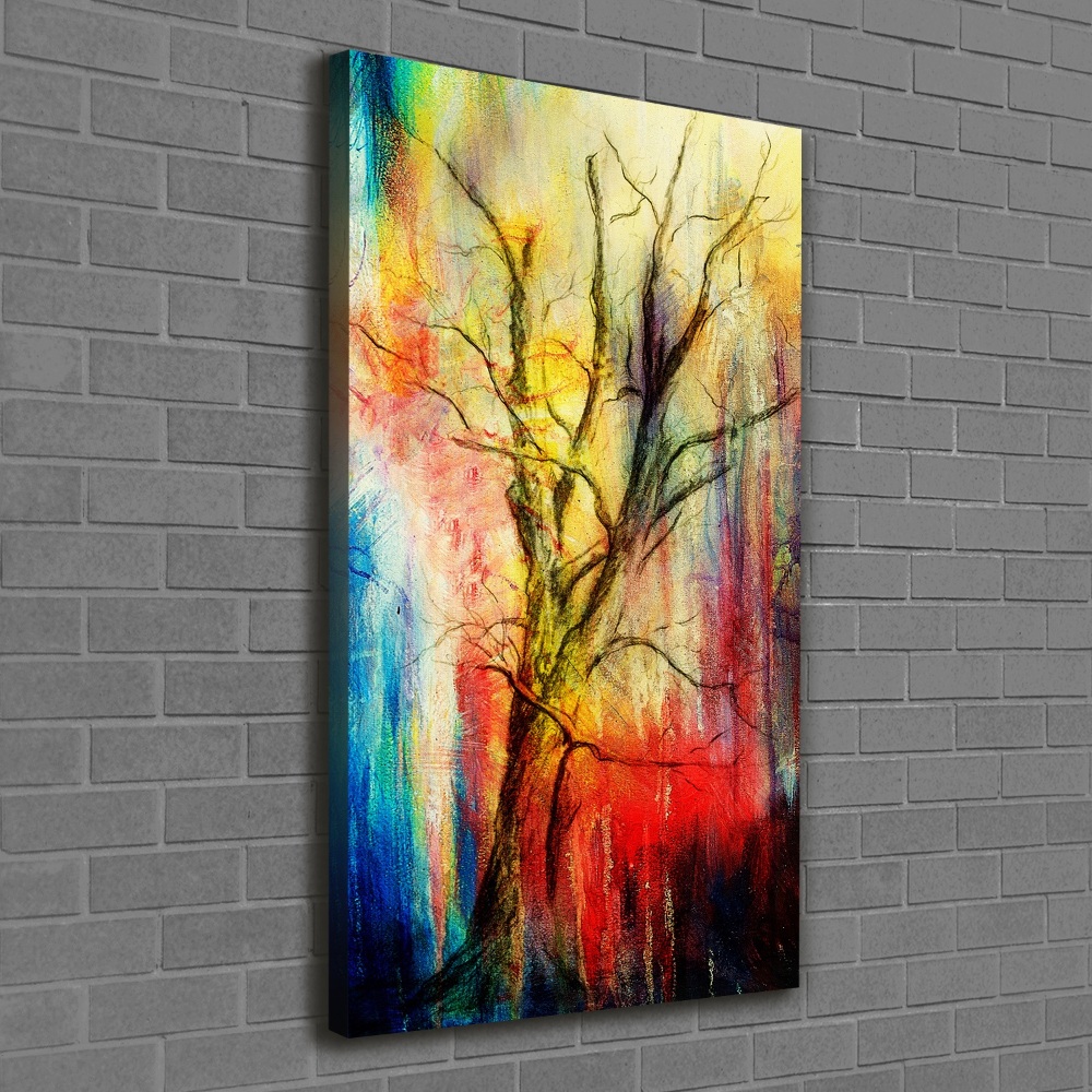 Canvas wall art Abstract tree