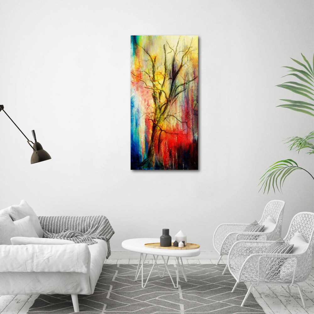 Canvas wall art Abstract tree