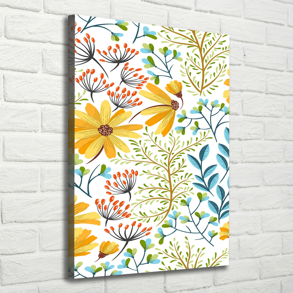 Canvas print Field flowers