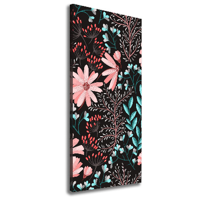 Canvas wall art Field flowers