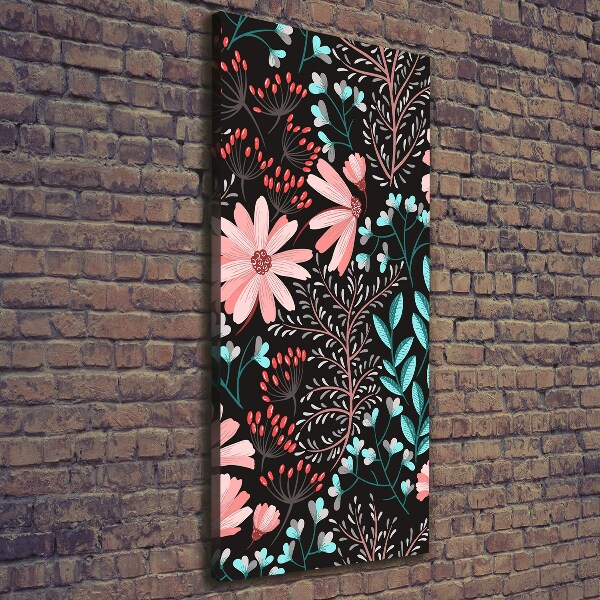 Canvas wall art Field flowers