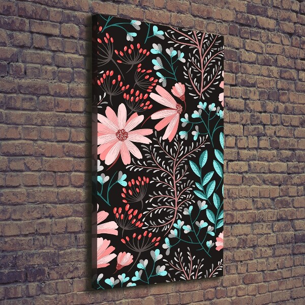 Canvas wall art Field flowers