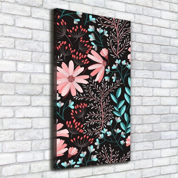 Canvas wall art Field flowers