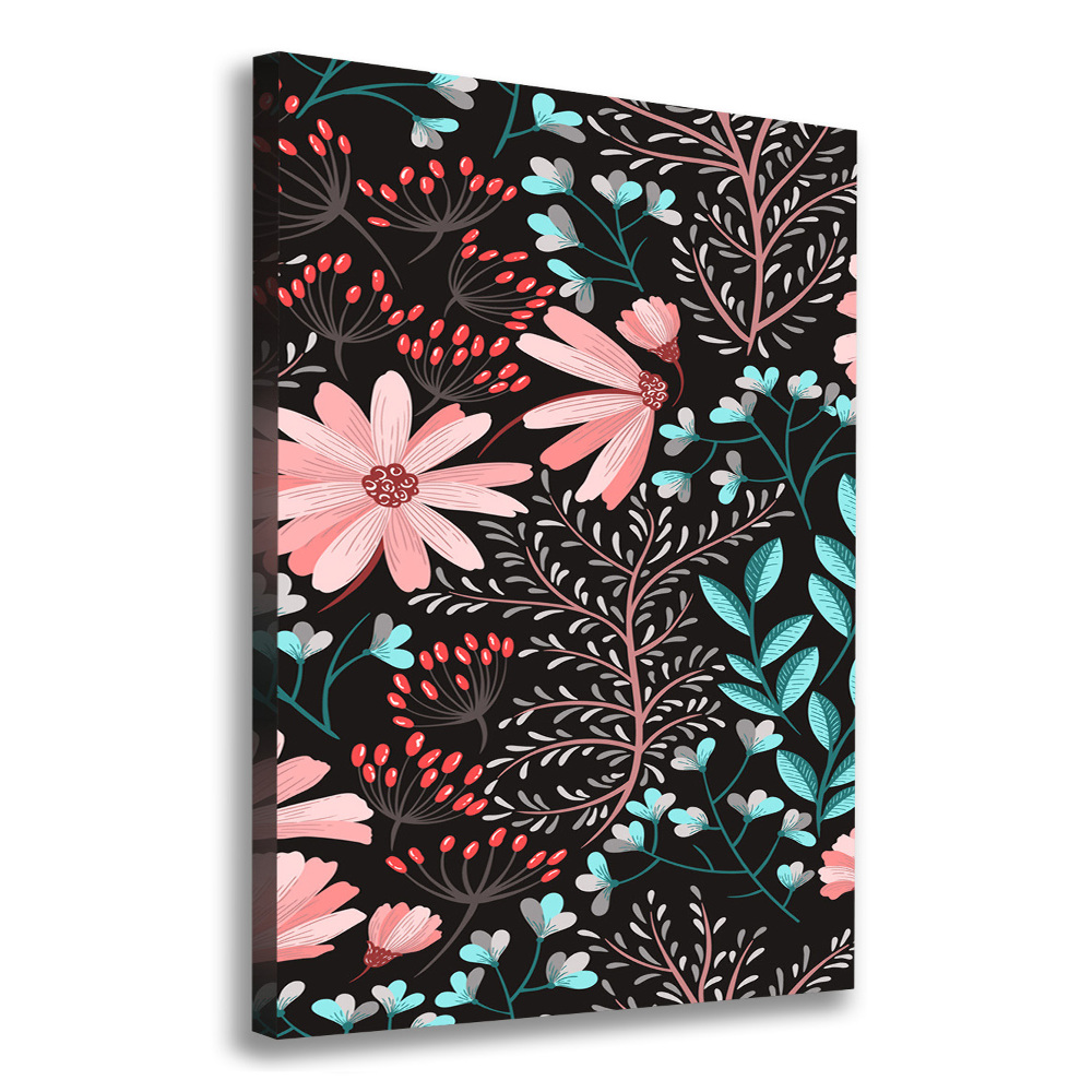 Canvas wall art Field flowers