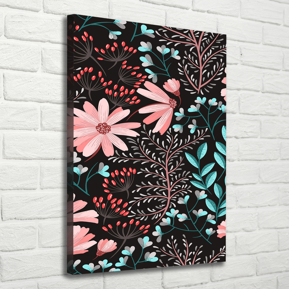 Canvas wall art Field flowers