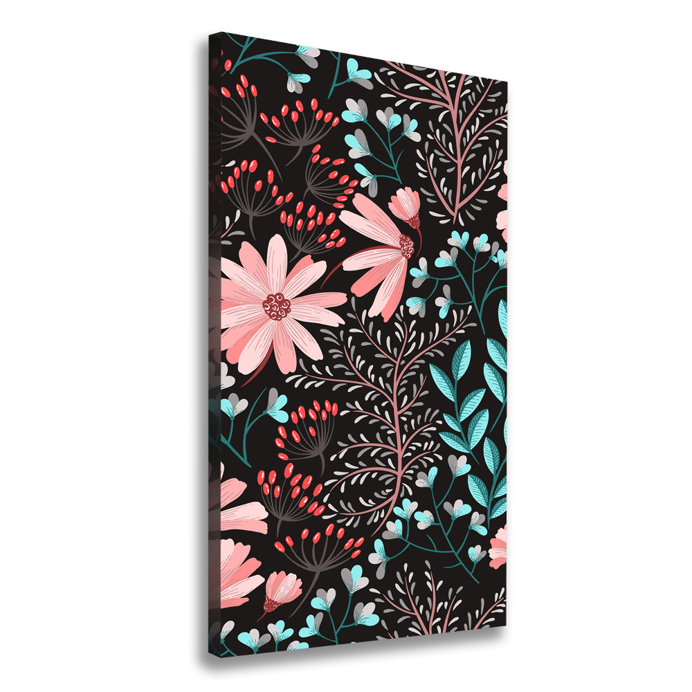 Canvas wall art Field flowers