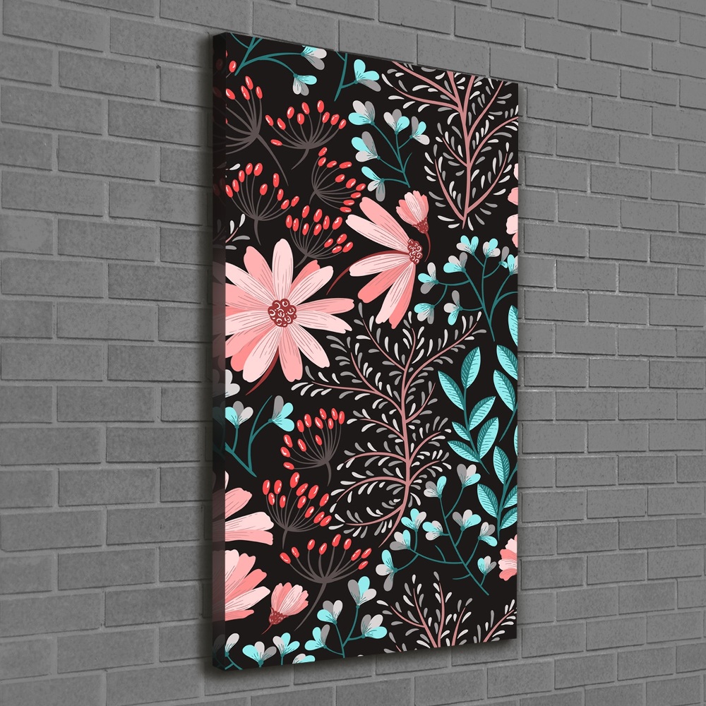 Canvas wall art Field flowers