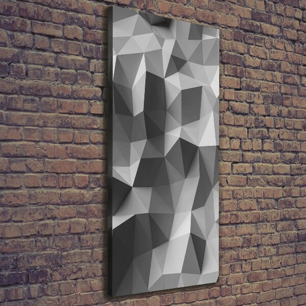 Canvas wall art Abstraction of the triangle