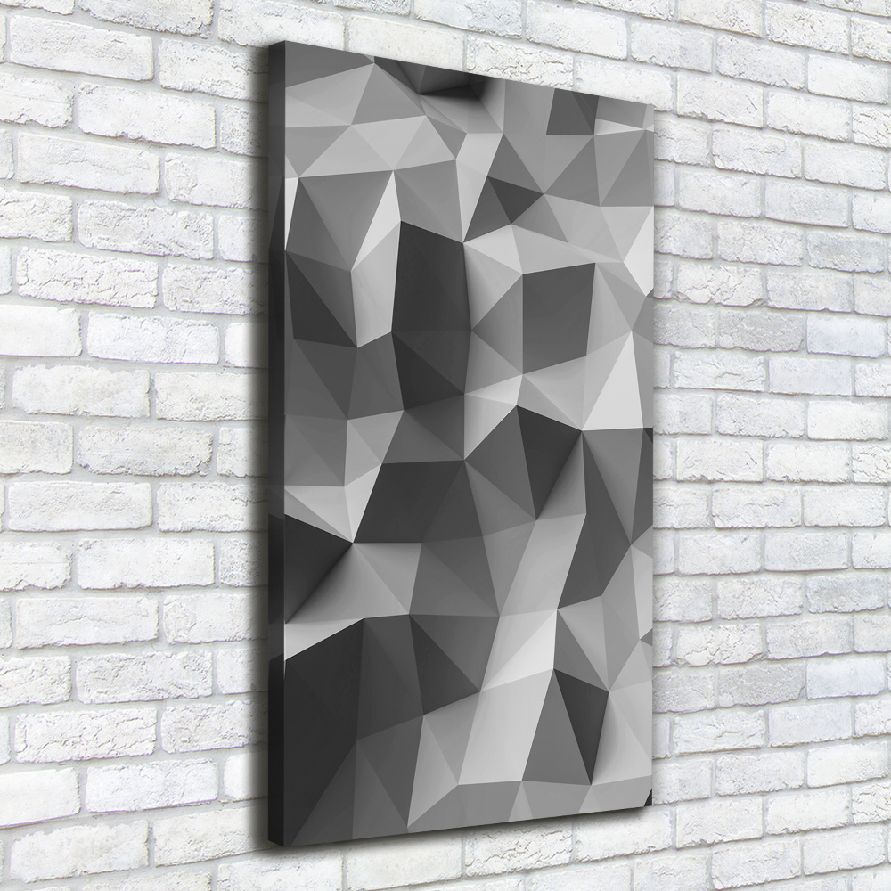 Canvas wall art Abstraction of the triangle