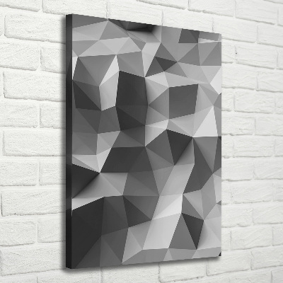 Canvas wall art Abstraction of the triangle