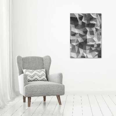 Canvas wall art Abstraction of the triangle