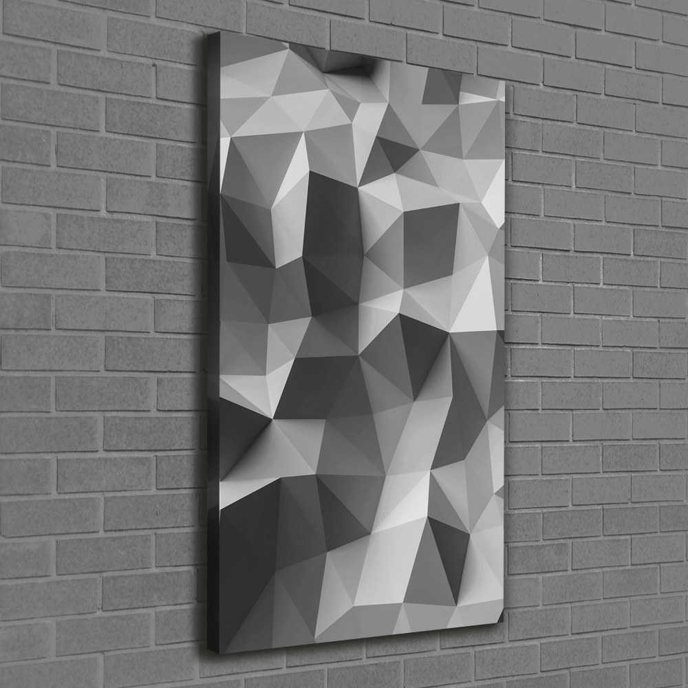 Canvas wall art Abstraction of the triangle