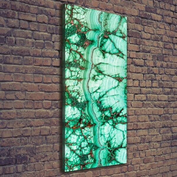 Canvas wall art Malachite texture