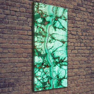 Canvas wall art Malachite texture