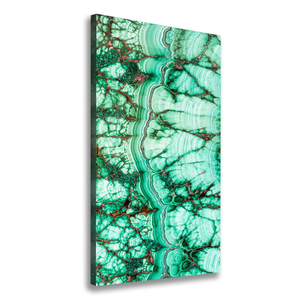 Canvas wall art Malachite texture