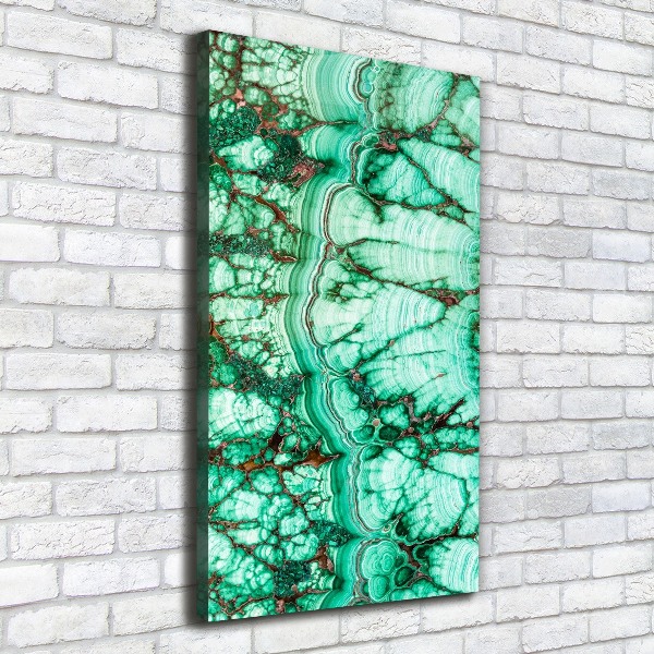 Canvas wall art Malachite texture