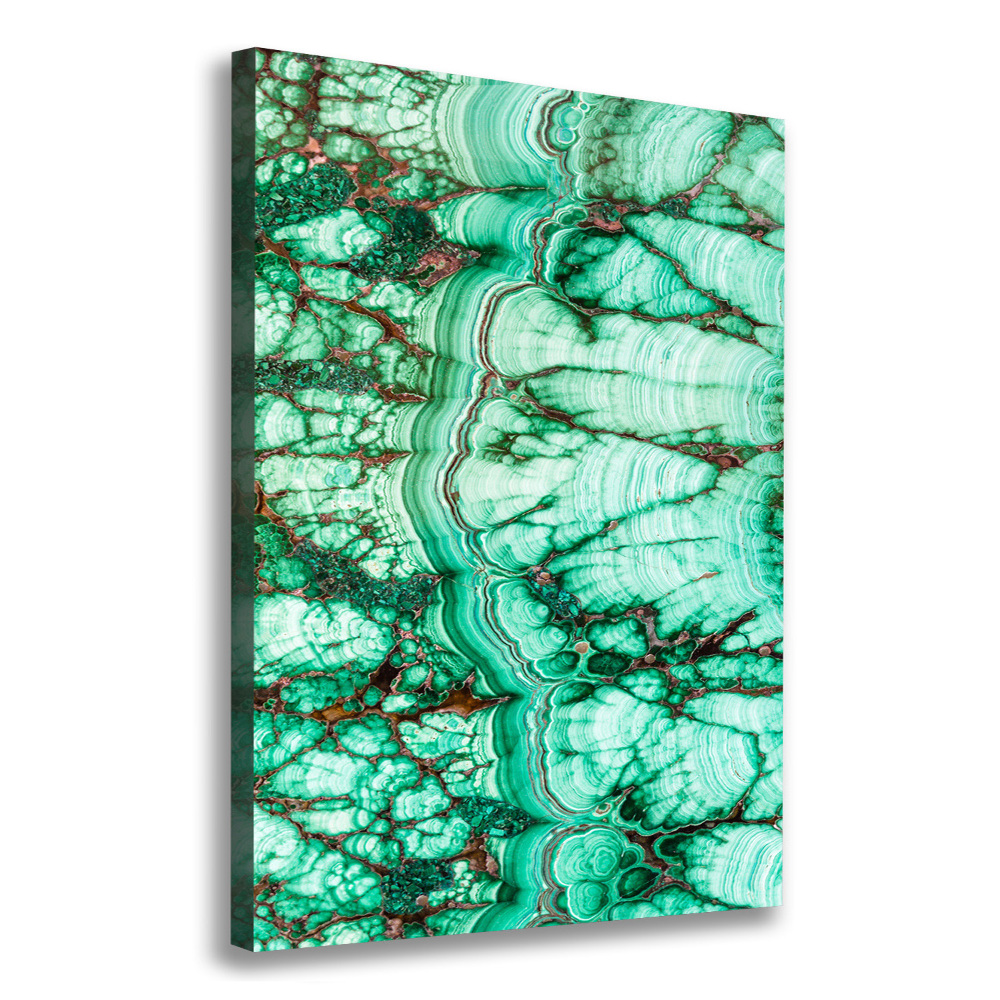 Canvas wall art Malachite texture