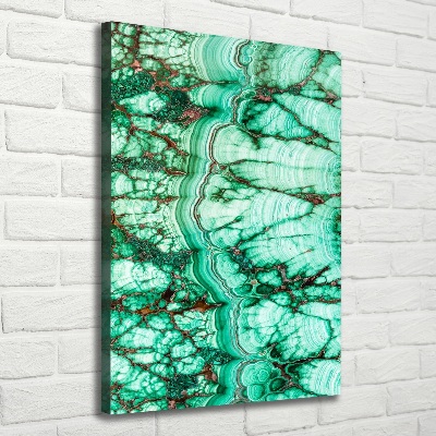 Canvas wall art Malachite texture