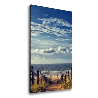 Canvas wall art Path to the beach