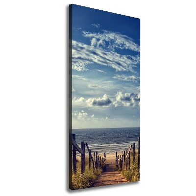 Canvas wall art Path to the beach