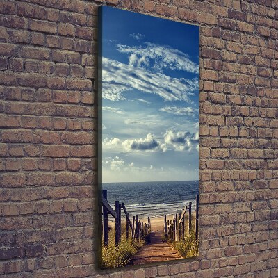 Canvas wall art Path to the beach