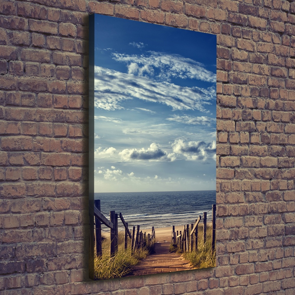 Canvas wall art Path to the beach