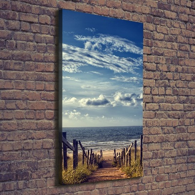 Canvas wall art Path to the beach