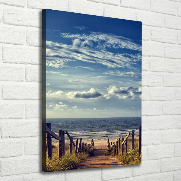 Canvas wall art Path to the beach