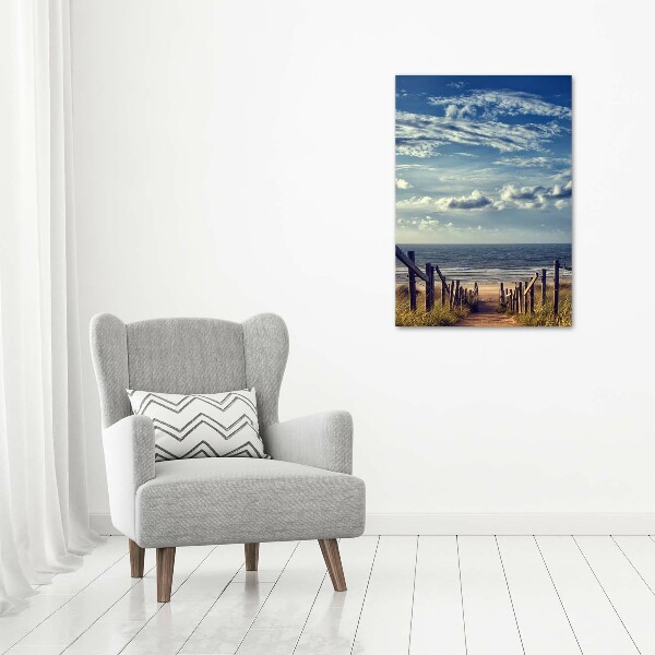 Canvas wall art Path to the beach